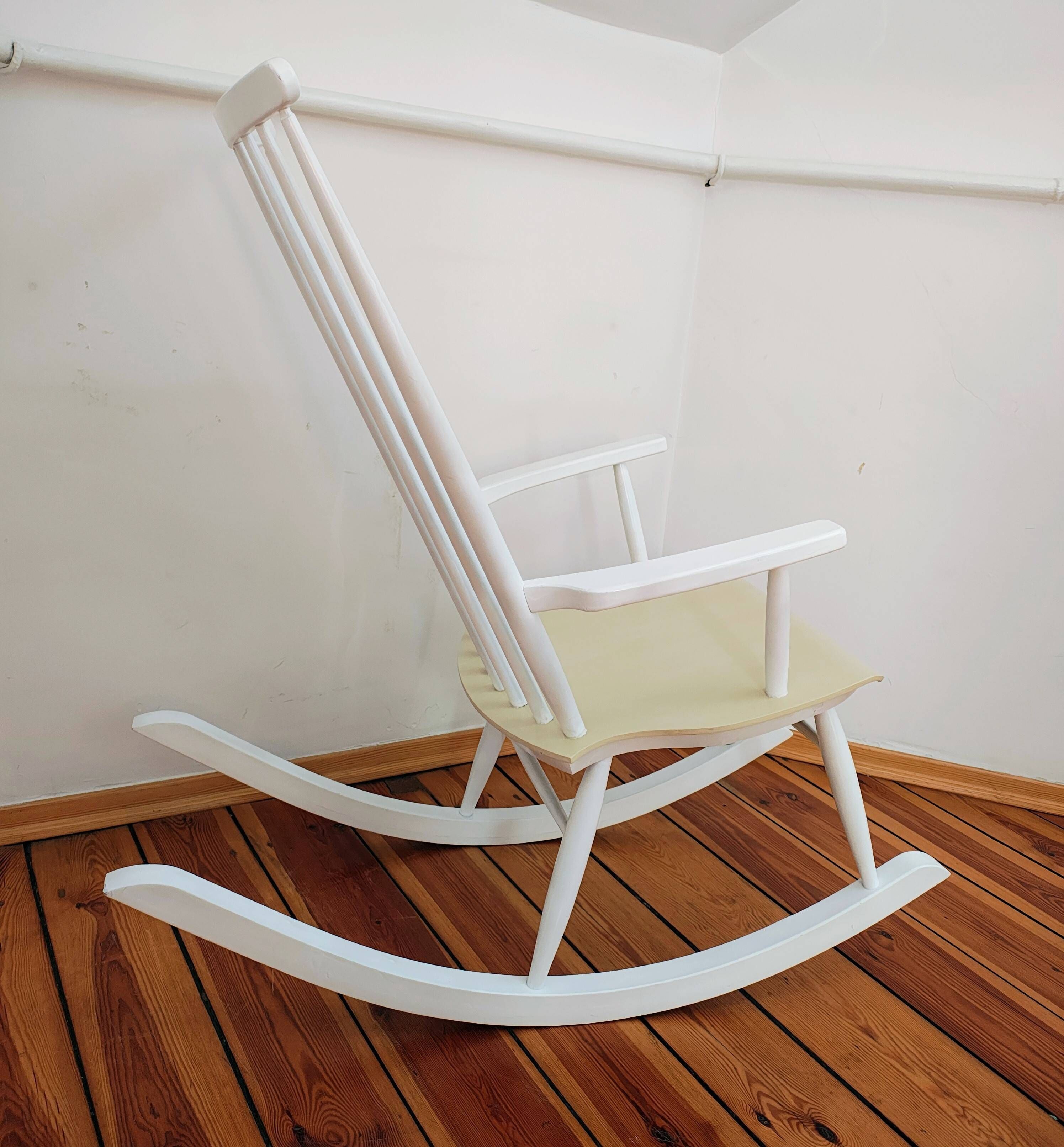 Vintage Rocking Chair from Varjosen Puunjalostus dla Uusikylä1960s