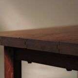 Solid oak farmhouse table, France, around 1950.