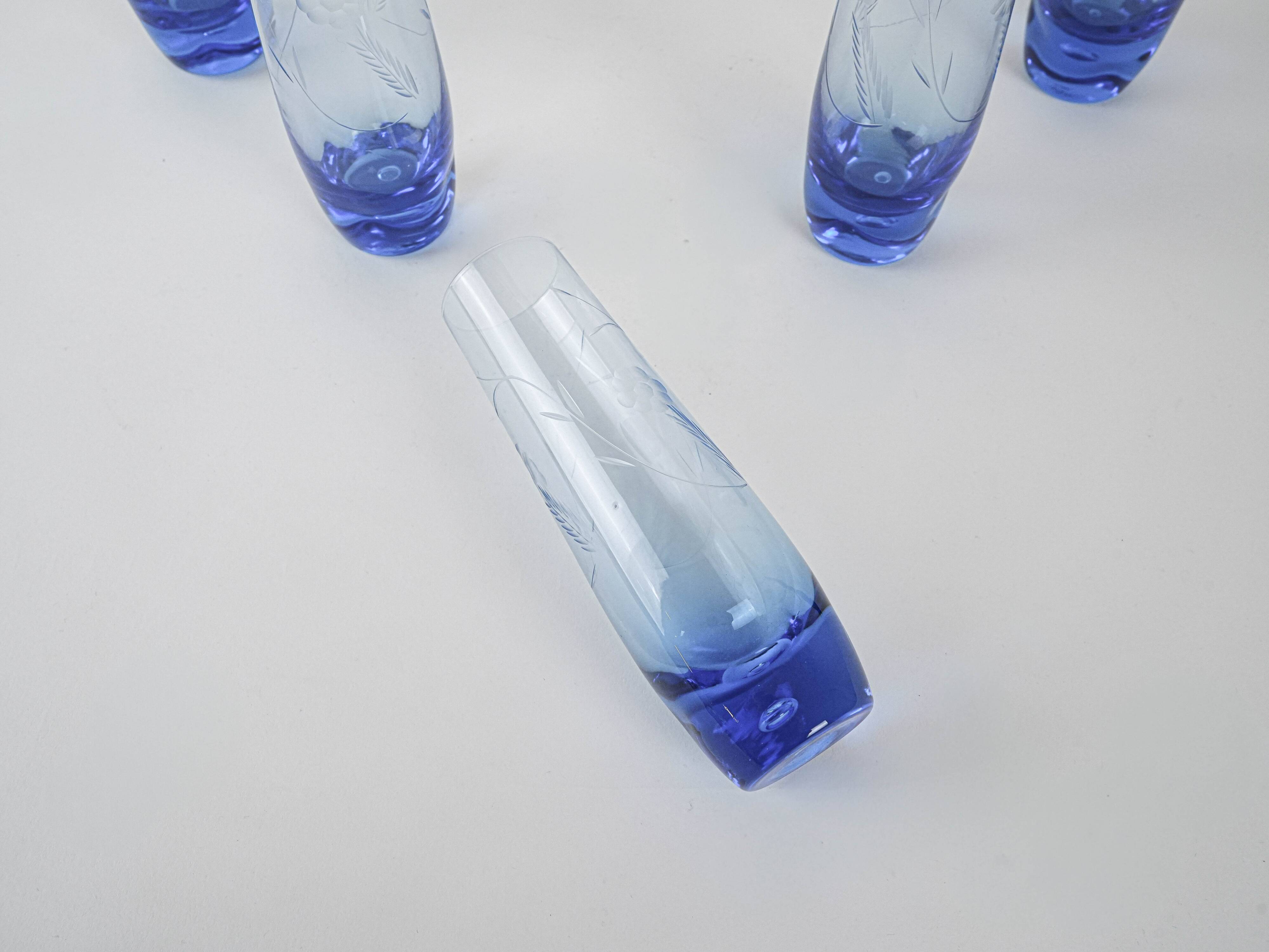 Set of glasses, Italian design, 1980s, production: Italy