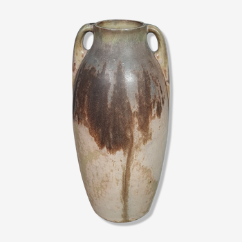 Denbac flamed sandstone vase signed around 1920/40 SB