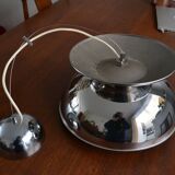 Vintage suspension Concentrica by Harvey Guzzini chrome steel