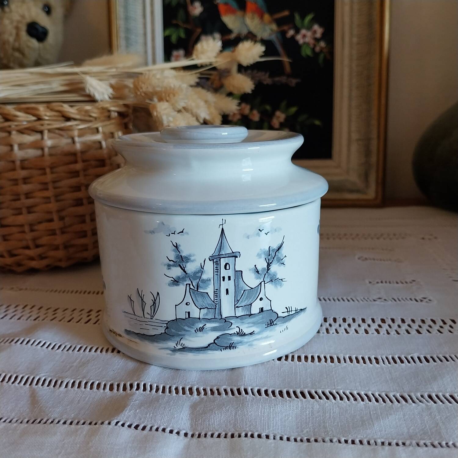 Old water butter dish Pottery from the Chapelle des Pots de France