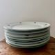 Set of 8 dessert plates in porcelain Harmony cherries