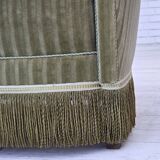 1960s, Danish 2-seater sofa, original furniture velour, beech wood.