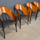 Postmodern Spanish dining chairs, 1980s - set of 4