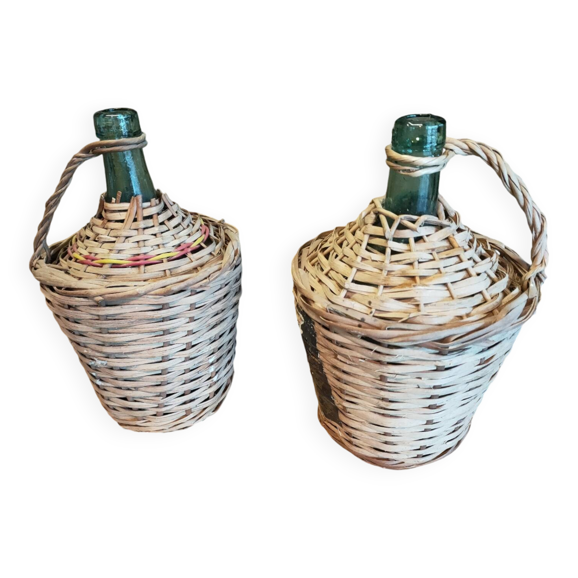 Pair of vintage demijohns