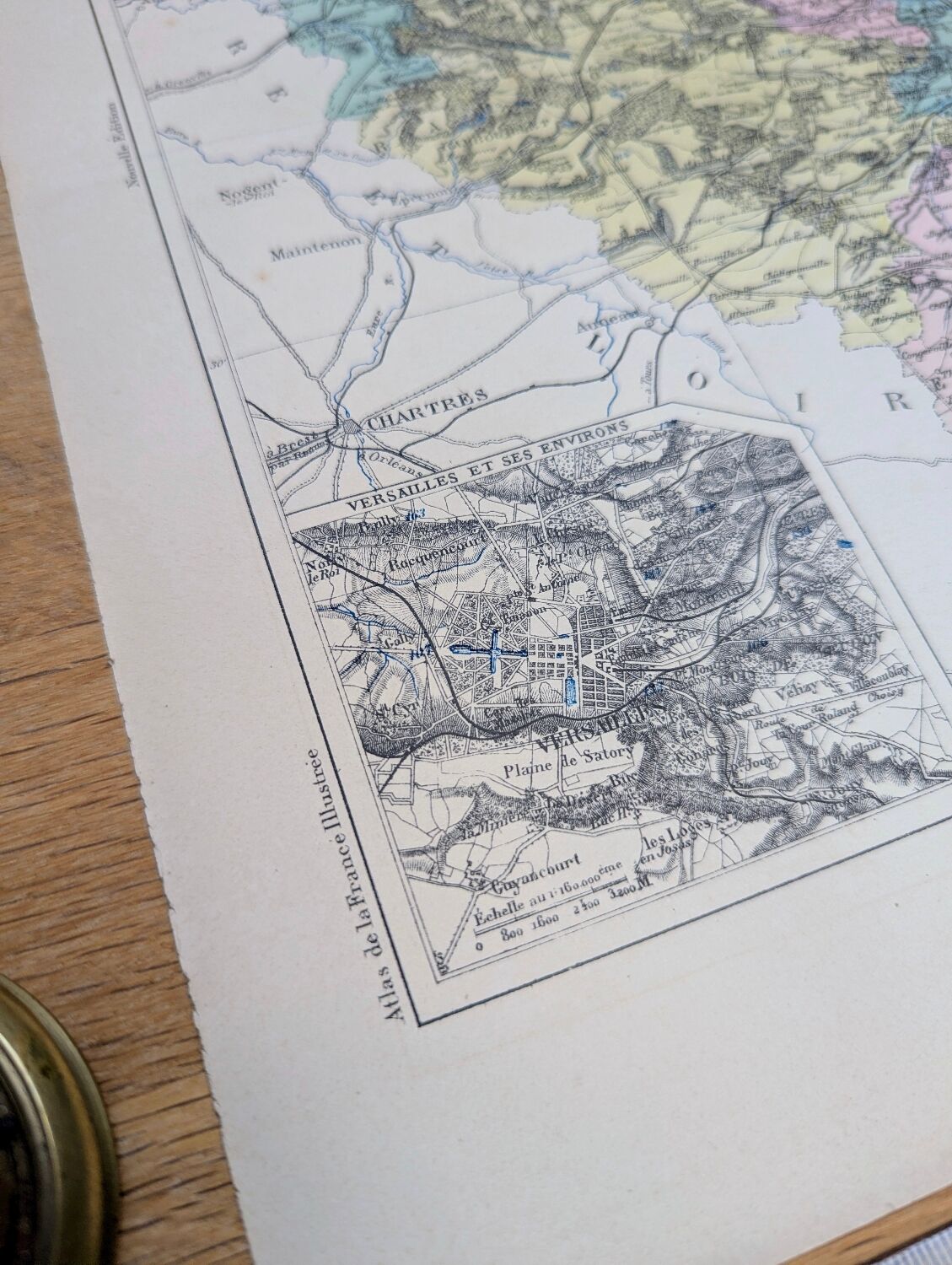 Map of Seine and Oise, printed in 1883.