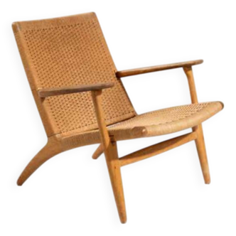 Fauteuil scandinave modèle CH25 de Hans Wegner