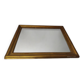 Ancien miroir en bois et plâtre 69x93cm