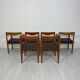 1960s Set of 6 vintage Danish Teak Dining Chairs by H.W. Klein for Bramin