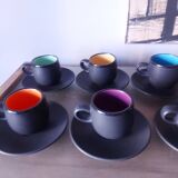 Set of 6 50'S ceramic cups