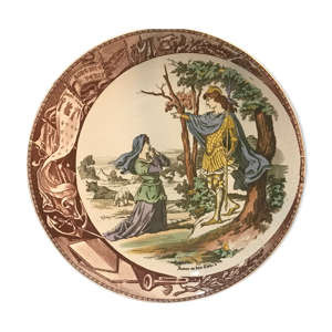 Assiette parlante ancienne, Jeanne