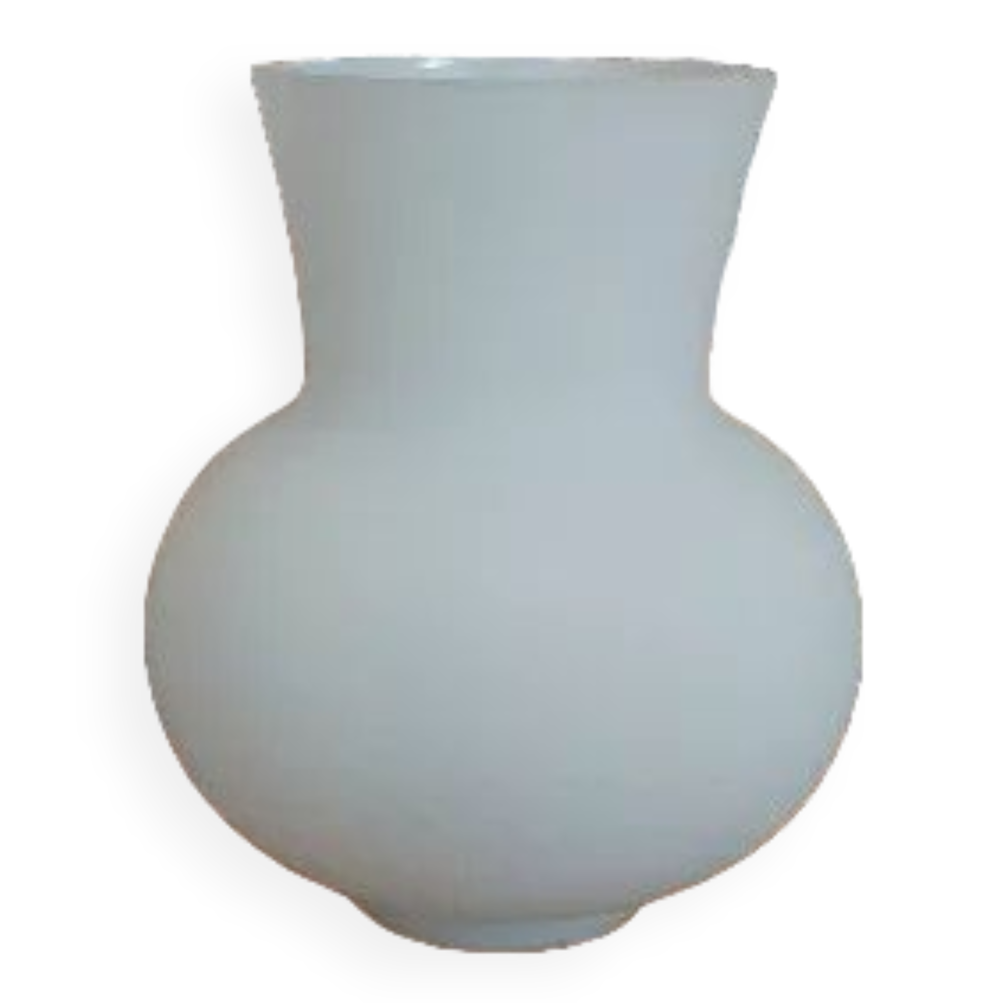 Replacement lampshade in vintage French white glass.