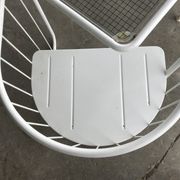 Vintage70's, Emu table in metal and glass, chairs swivelling under the table