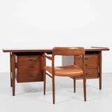 Midcentury Danish desk in teak by Arne Vodder for Sibast 1960s - 180cm