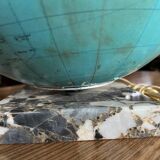 Globe terrestre lumineux en verre 50’s/60’s