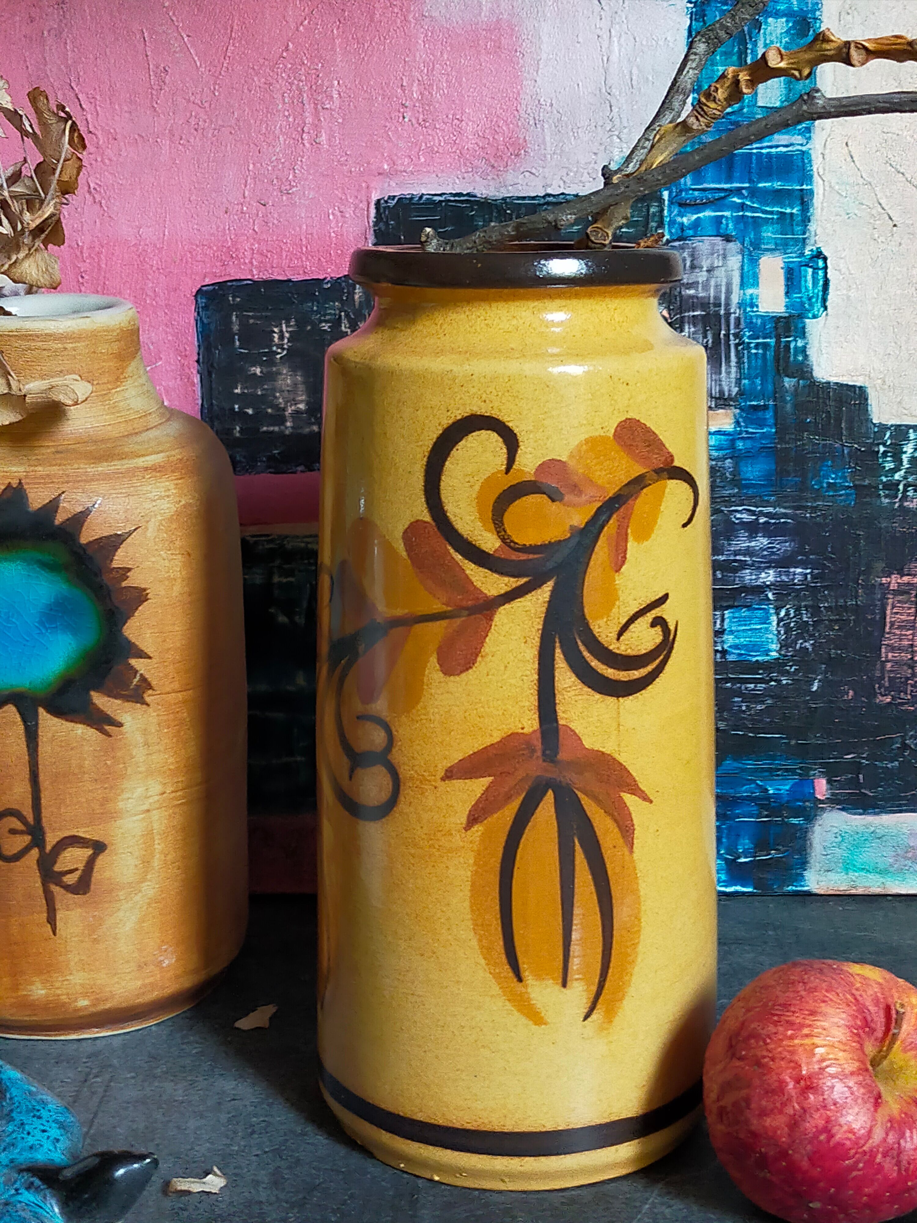 German ceramic vase scheurich west-germany model n°201 years 70