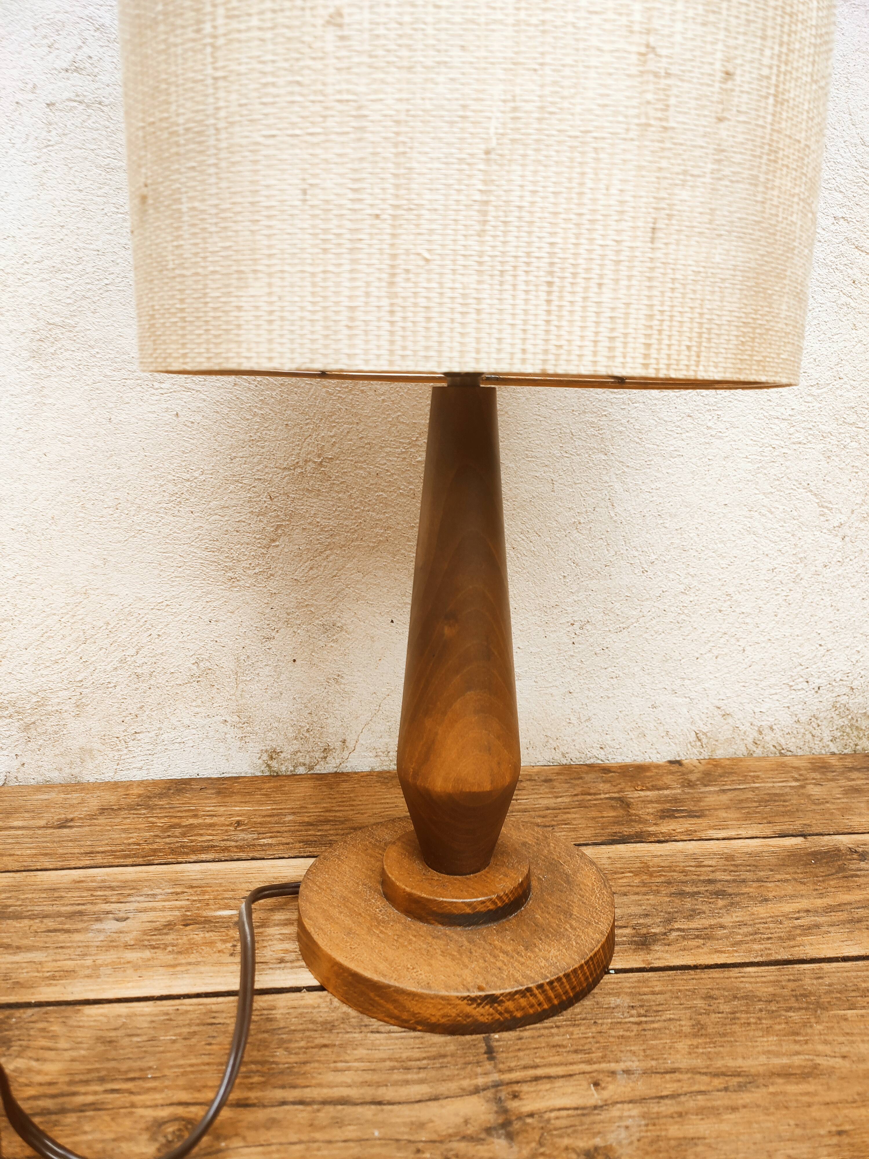 Scandinavian wooden lamp
