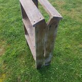 Double wooden stepladder