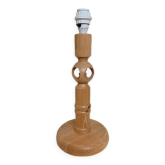 Scandinavian mid century table lamp in pine