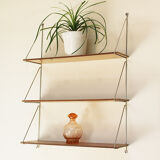 Formica and metal shelf