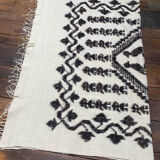Tapis couverture vintage tribal en laine