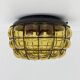 Venetian Murano caged glass flush mount with large bubbles, 1960s