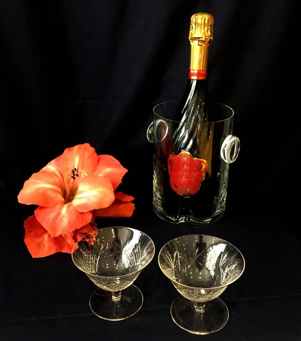 Crystal champagne bucket