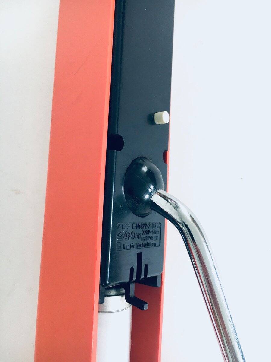 German design swing arm mounted desk lamp from AEG, 1970s