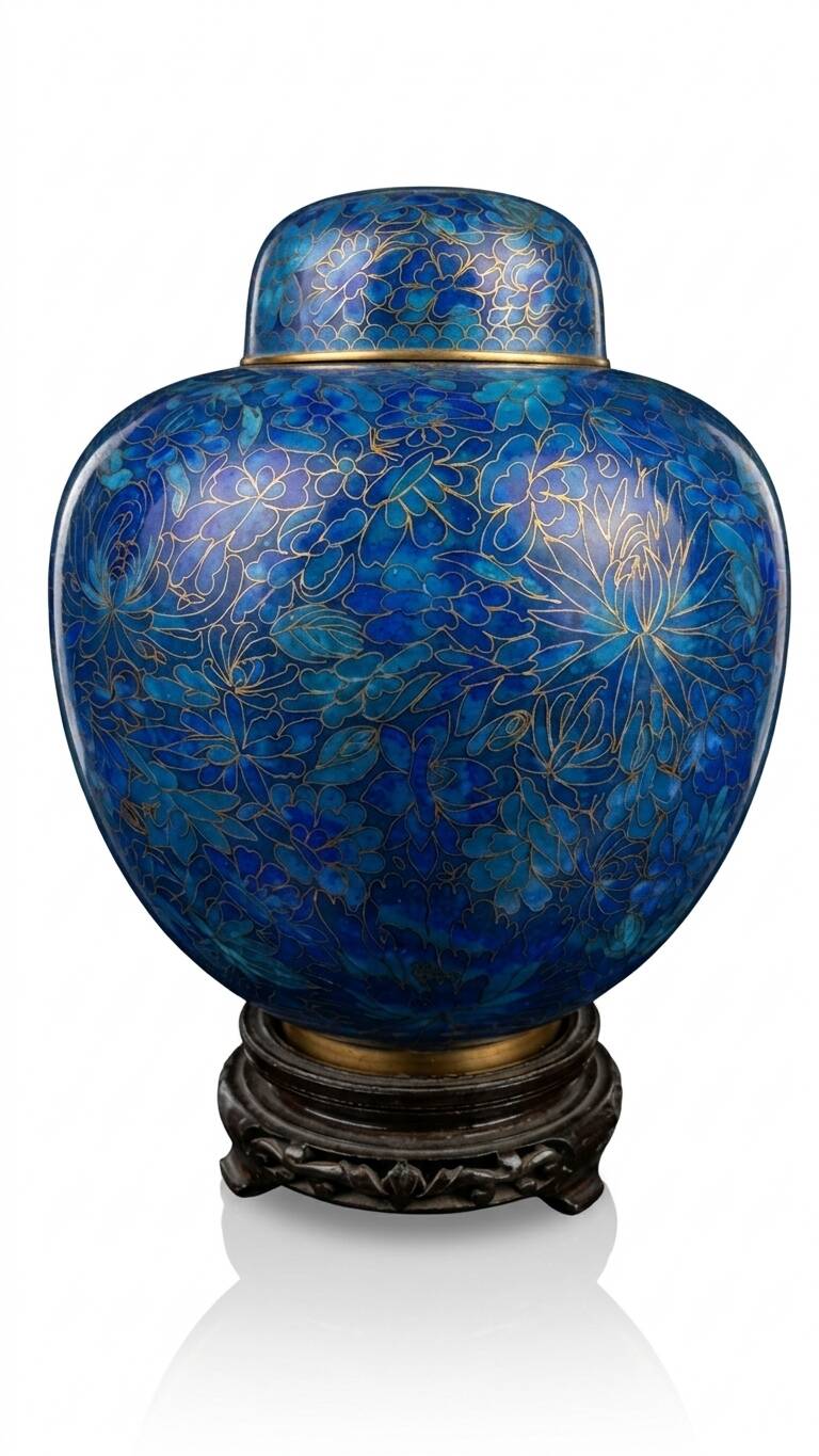 very beautiful cloisonné vase