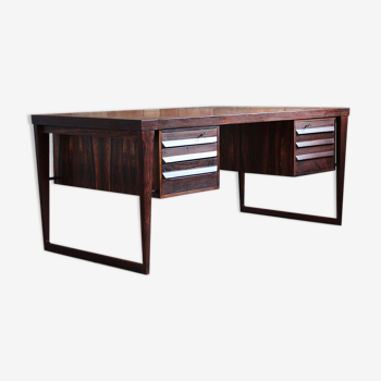 Mid-Century Modern Rosewood Executive Desk by Kai Kristiansen, Model 70, 1950s