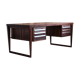 Mid-Century Modern Rosewood Executive Desk by Kai Kristiansen, Model 70, 1950s