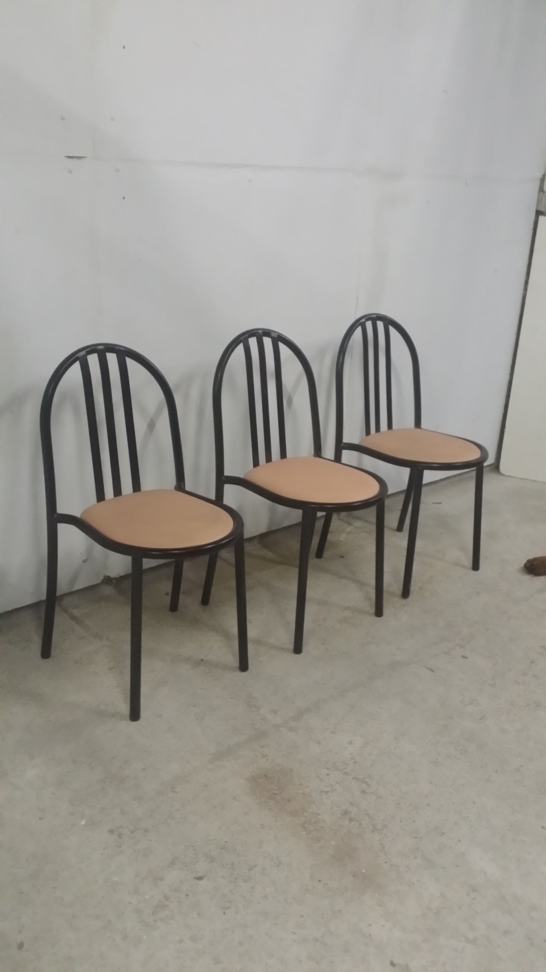 Set of 3 factory chairs