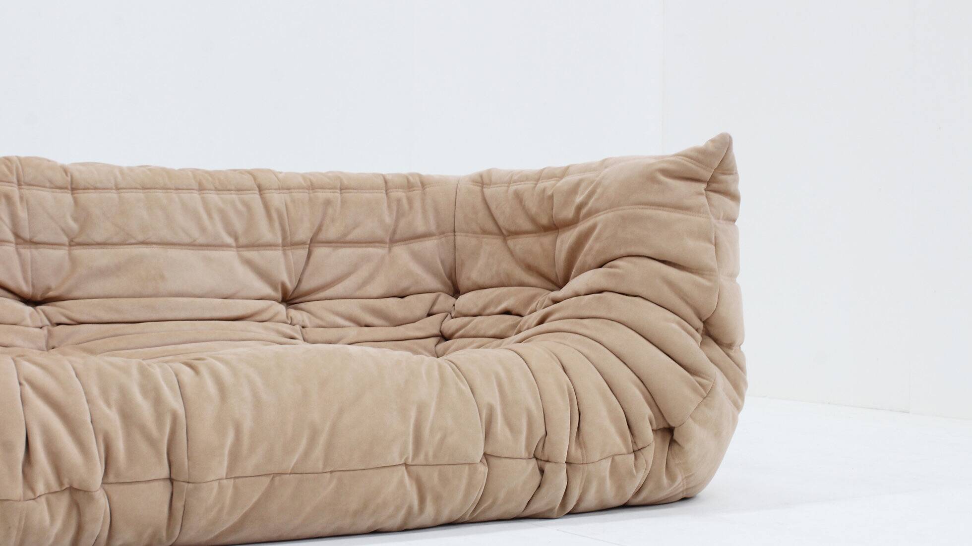 Togo Moyen sofa by Michel Ducaroy for Ligne Roset Alcantara