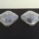 TWO PLAFONNIERS IN VERRE OF ANNEES 60