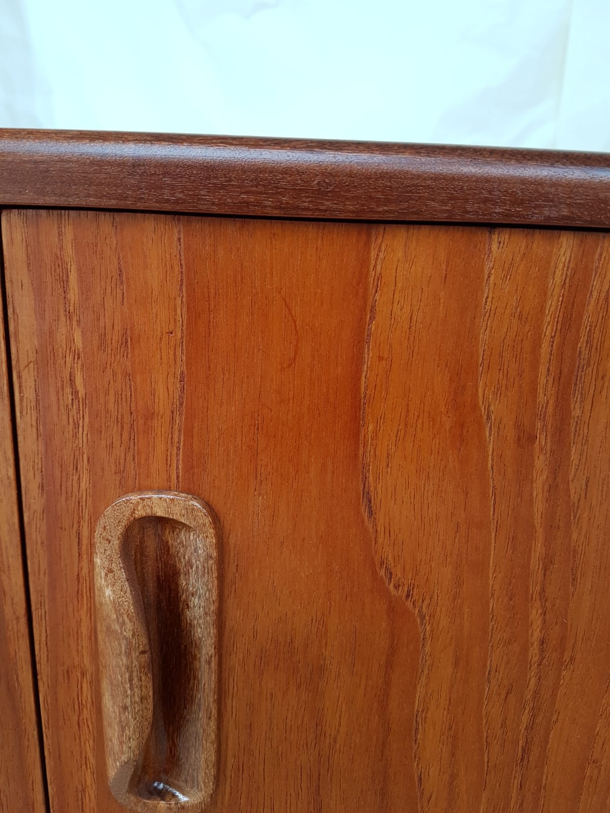Vtg Mid Century G Plan Fresco Teak Sideboard Danish Media Vinyl Storage Retro