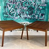 2 tables d'Appoint en teck par Hans Olsen