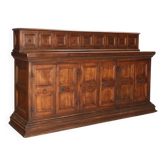 Buffet ancien style baroque en noyer et peuplier, Italie, XXe siècle