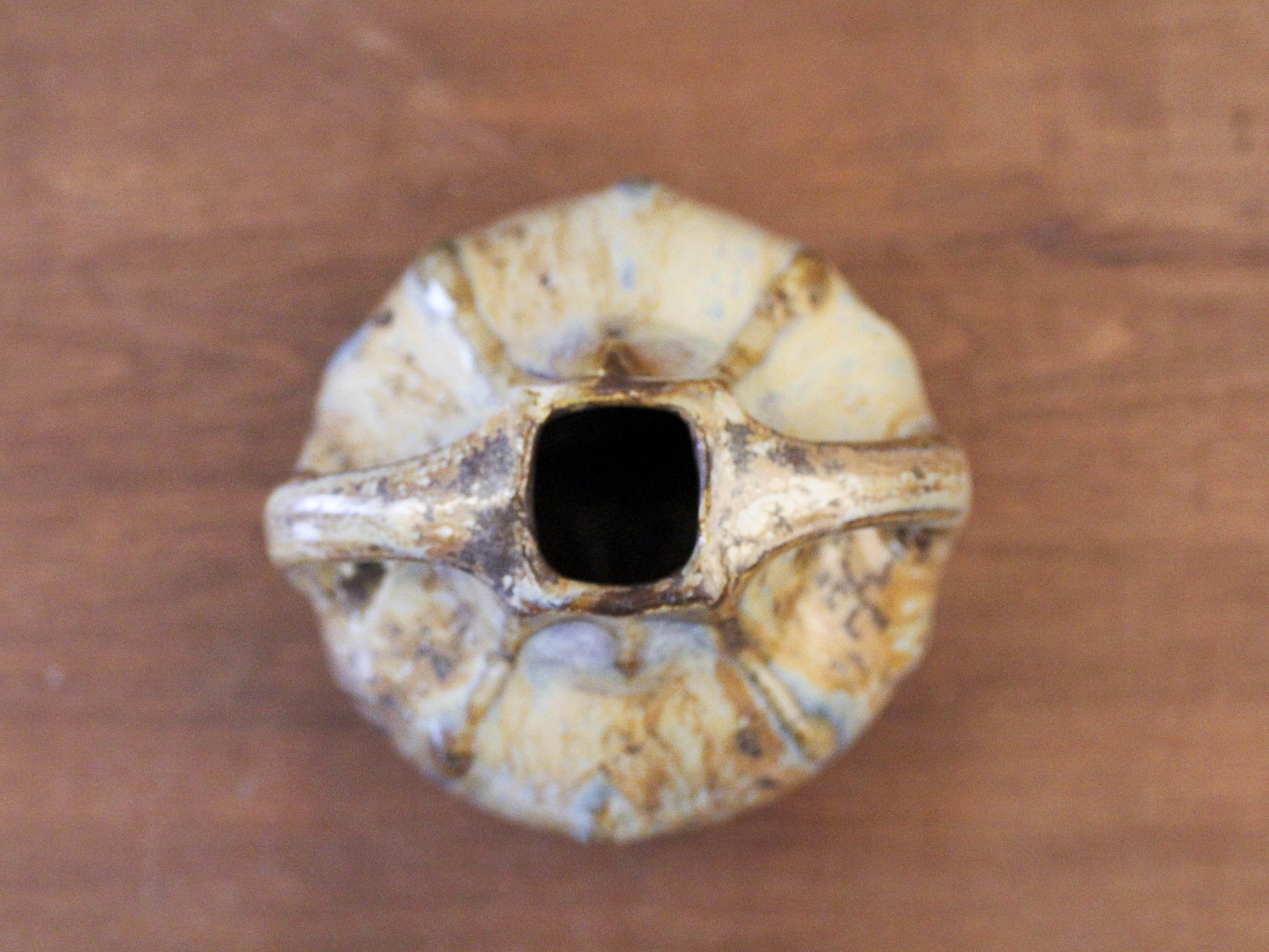 Art deco ceramic vase with coulure