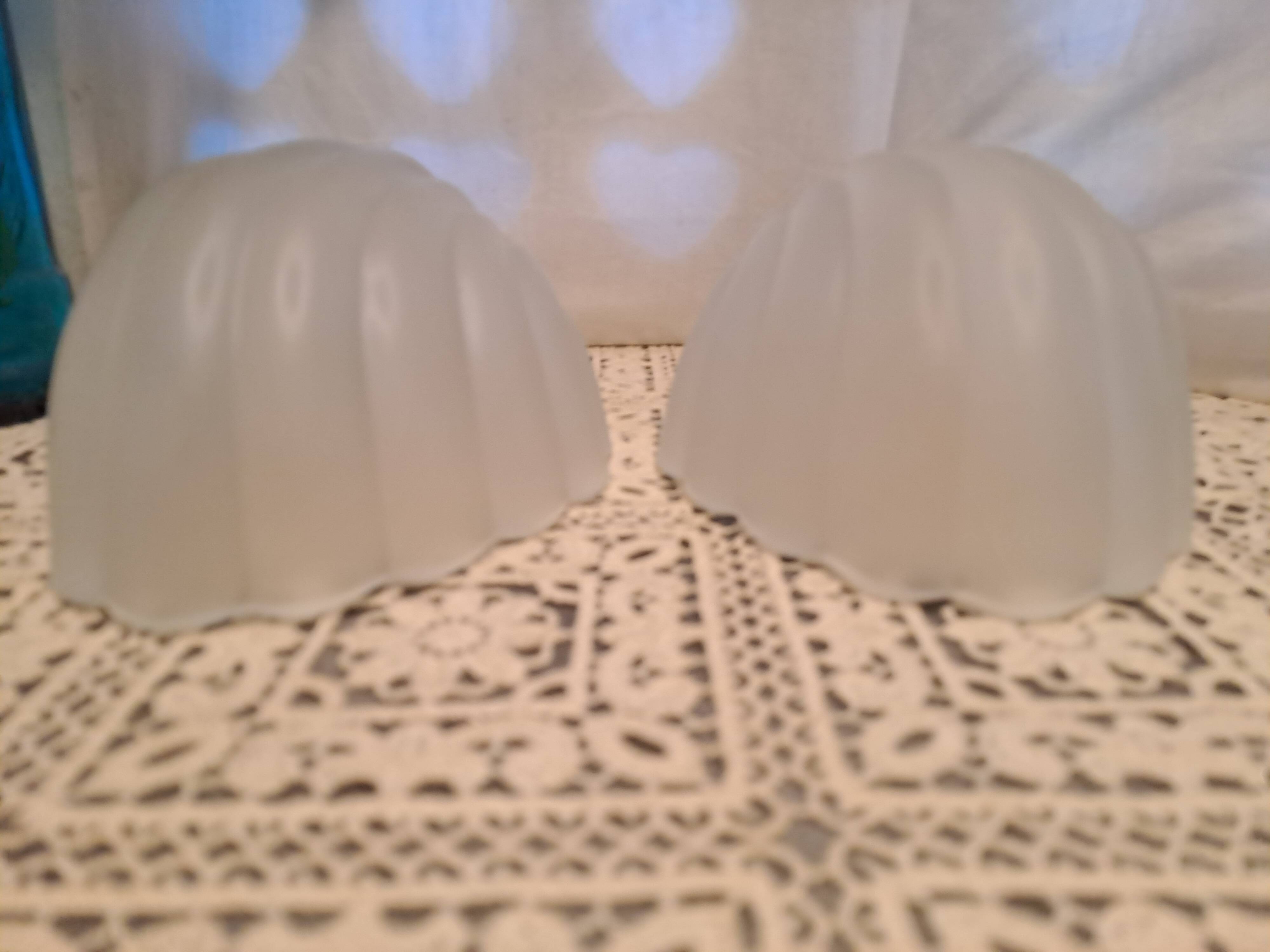 Pair of globe of art deco style wall lights in frosted glass france 1930