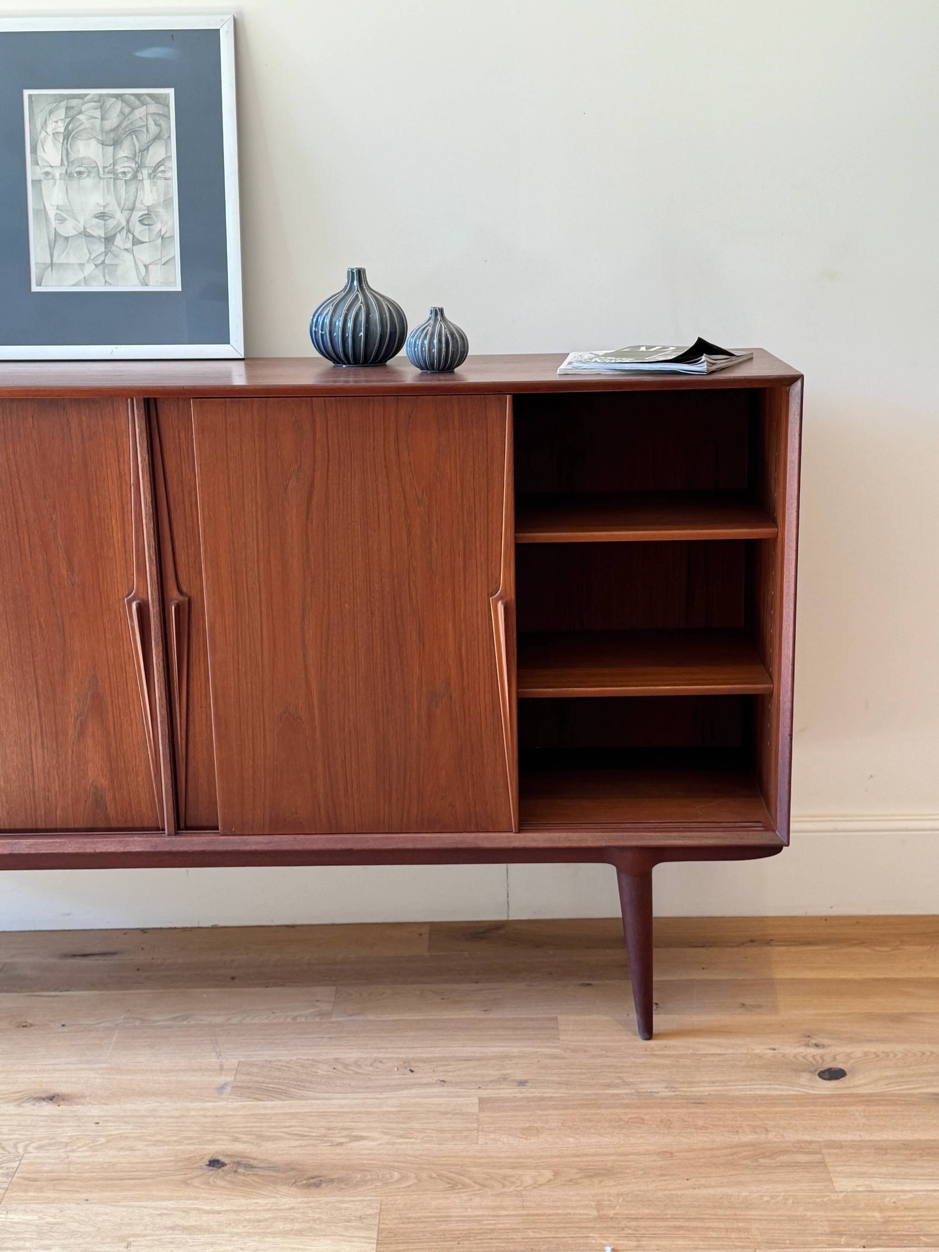 Vintage Scandinavian teak sideboard "Arvid"