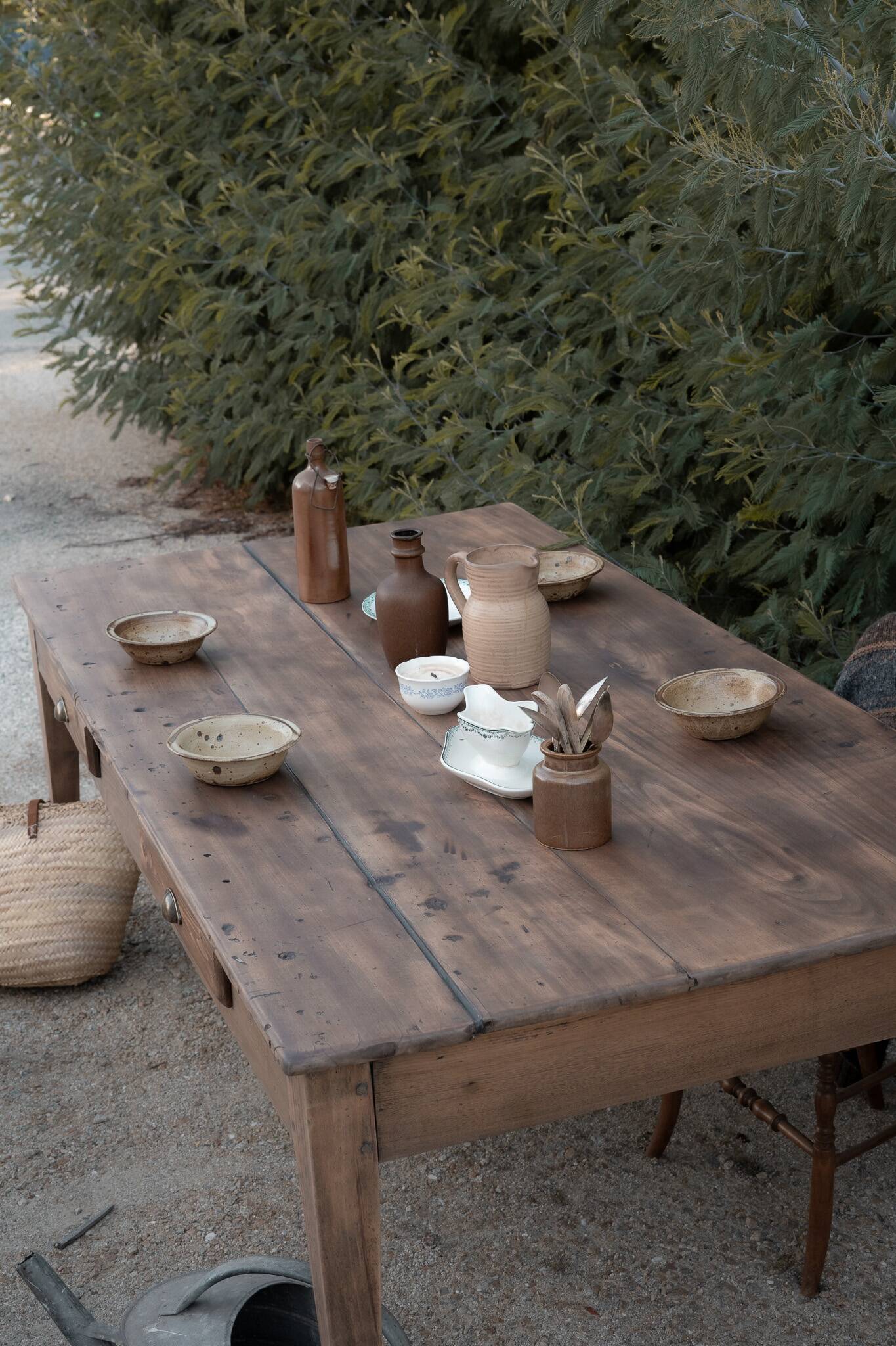 Renovated rustic farmhouse table