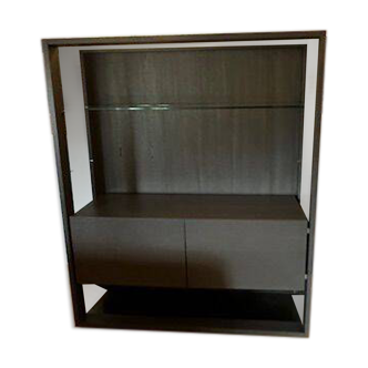 Roche bobois glass box 2 shelved bookcase