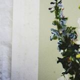 Vase de delphiniums lithographie originale signée cheyssial 1907 1997