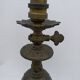 Bronze / brass lamp base, late 19th century.