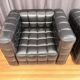 Paire de fauteuils Kubus 8020, conçus par Josef Hoffmann, Wittmann, Autriche