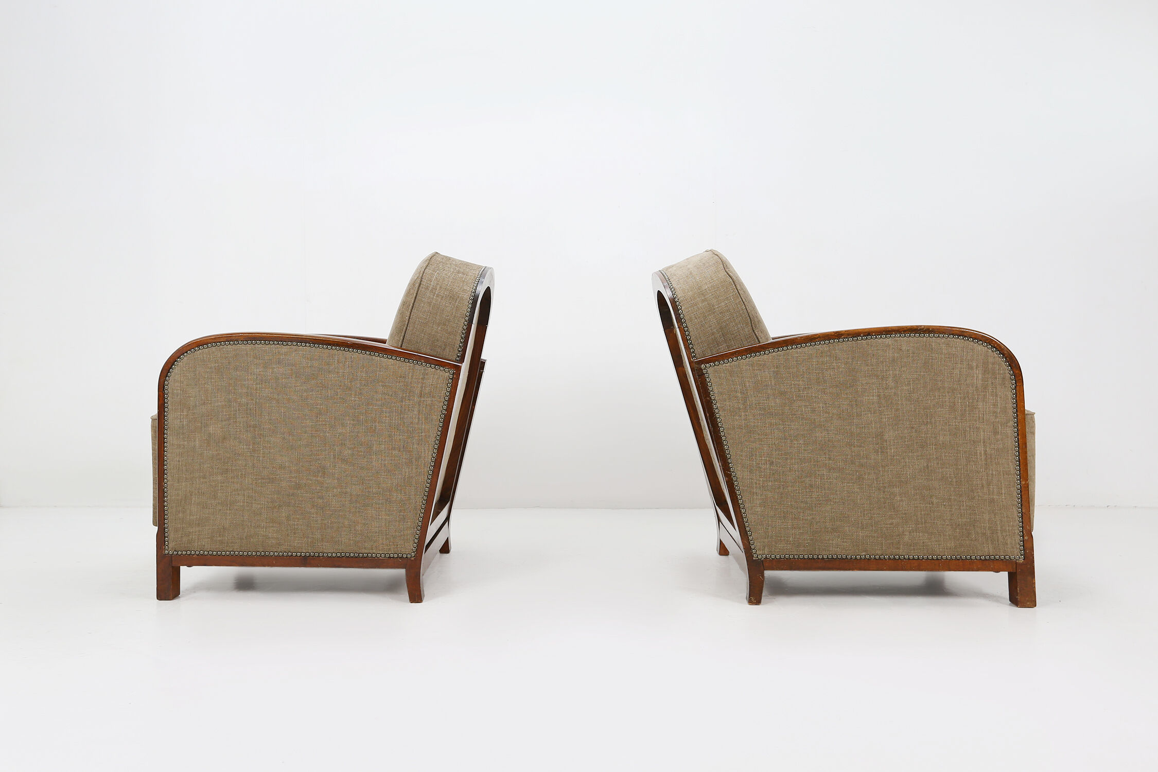 Set of two art deco armchairs