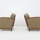 Set of two art deco armchairs