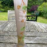 Conical vase in enamel paint