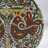 Plate in cloisonnés enamels decorated Acapulco
